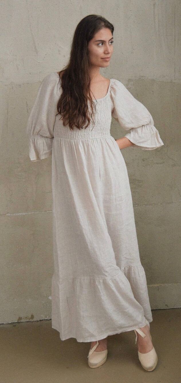 BEACHWOOD Linen Deia Dress